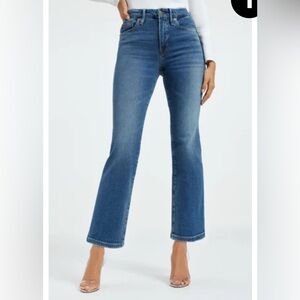 Good American Good Legs Cropped Mini Boot Jeans